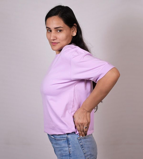 lavender unisex Oversized Plain Unisex Tshirt