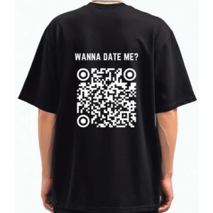Custom QR Code T-Shirt – Scan Me T Shirt