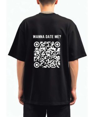 Custom QR Code T-Shirt – Scan Me T Shirt